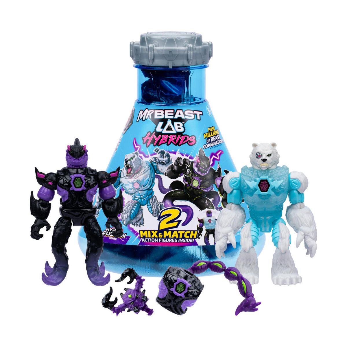Đồ Chơi Bình Thí Nghiệm Lab Hybrids Wave 2 - 2 Sinh Vật Lai MRBEAST LAB 24906