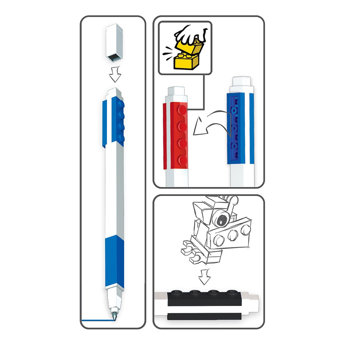 Bộ 3 Bút Mực LEGO LICENSED 51513