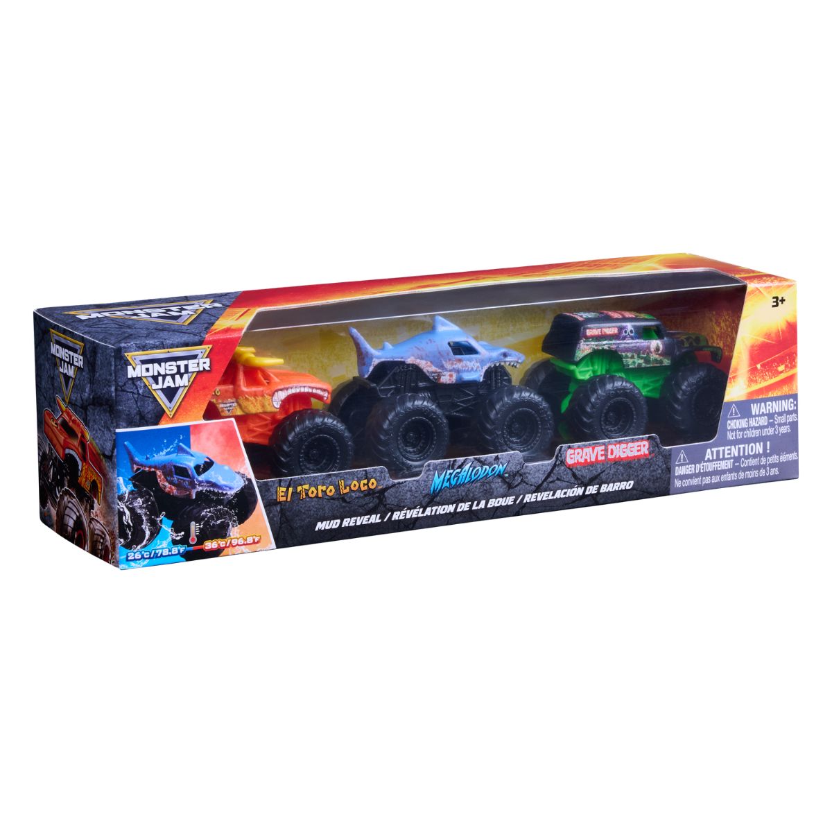Đồ Chơi Bộ 3 Chiến Xe Đổi Màu MONSTER JAM 6076551