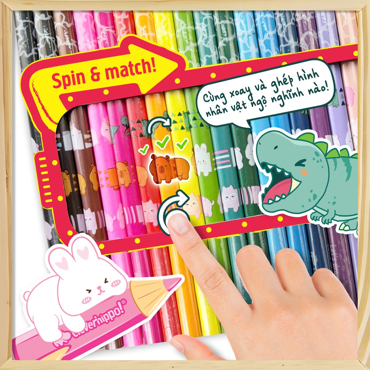 Bộ Bút Chì Màu Creative Extra Metalic - 24 Màu CLEVER HIPPO COPEN2402