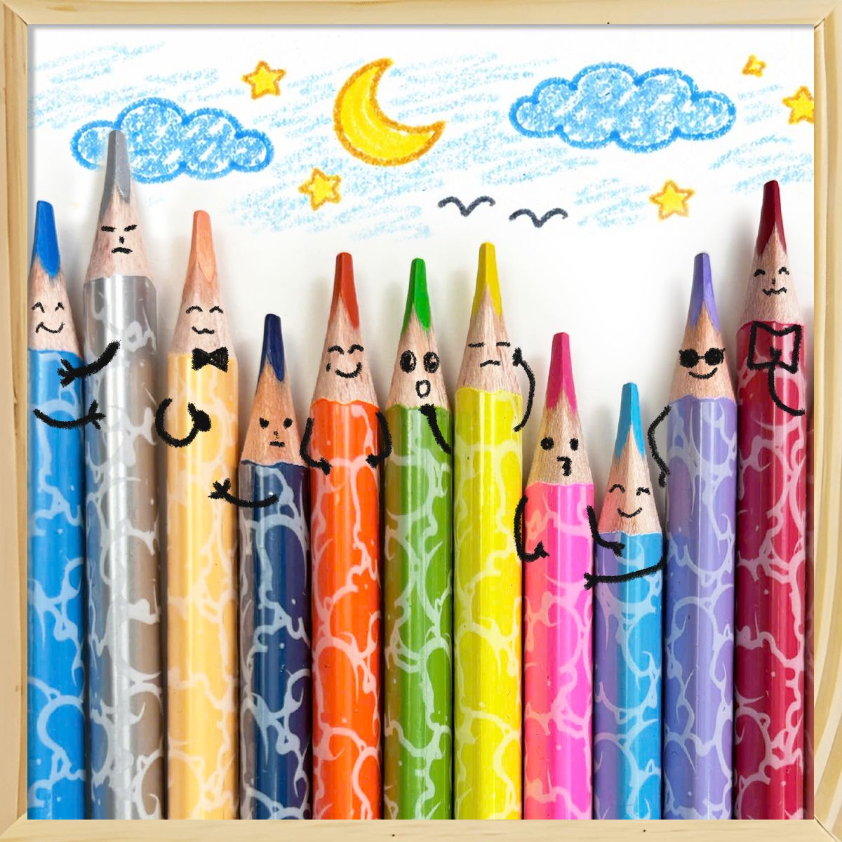 Bộ Bút Chì Màu Creative Extra Metalic - 24 Màu CLEVER HIPPO COPEN2402