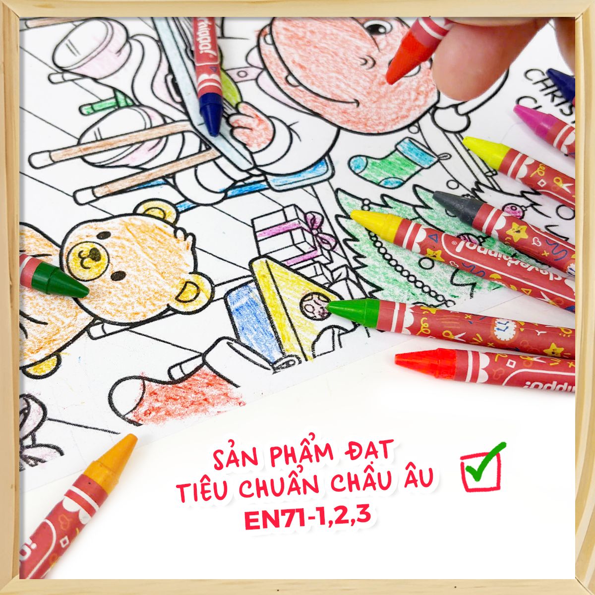 Bộ Bút Sáp 28 Màu - Artist Crayons CLEVER HIPPO CRAYON2801