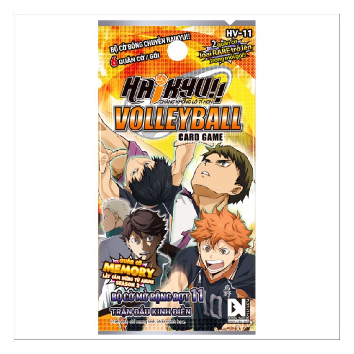 Đồ Chơi Bộ Cờ Bóng Chuyền Haikyu Bộ Cờ Mở Rộng Đợt 11 Trận Đấu Kinh Điển TRADING CARD HV-11