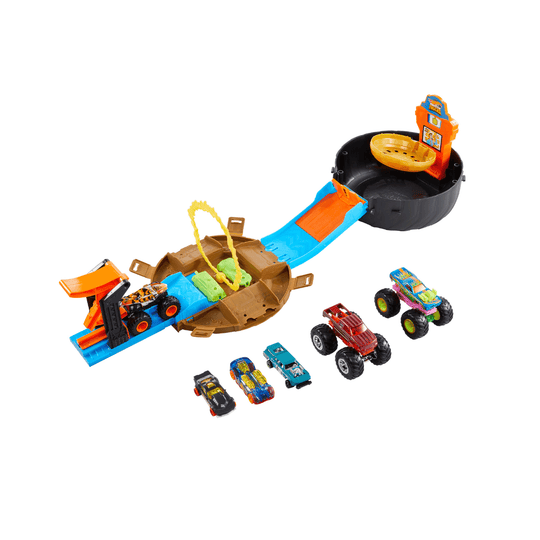 Bộ Đấu Trường - Thử Thách Địa Hình Bánh Xe MONSTER TRUCKS HHY74