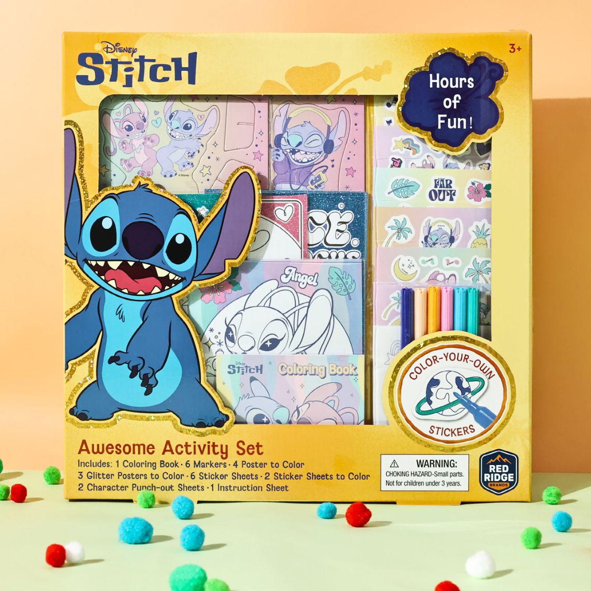 Bộ DIY Standee, Sticker Và Bút Màu Stitch RED RIDGE 100701