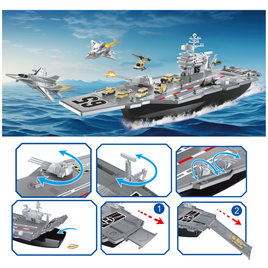 Bộ Đồ Chơi Tàu Sân Bay Mô Hình VECTO VT848A