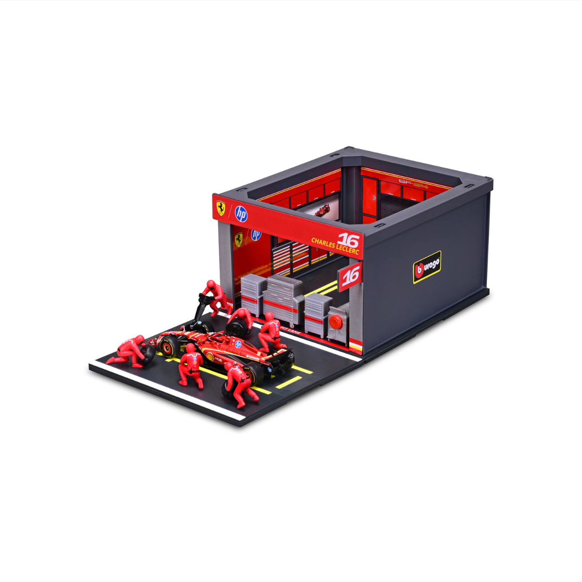 Mô Hình Bộ Đồ Chơi 1:43 Ferrari Formula Pit Pass - SF-24 Maisto 16-18-36862