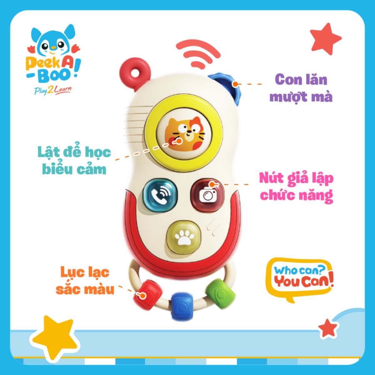 Bộ Đồ Chơi Công Nghệ Đầu Tiên Cho Bé PEEK A BOO PAB060