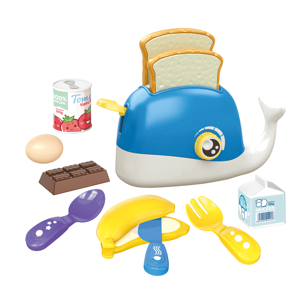 Bộ Đồ Chơi Máy Nướng Bánh Mì Cá Voi Xanh SWEET HEART SH9080