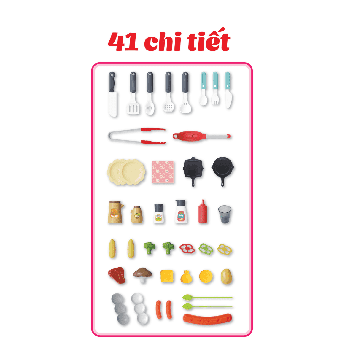 Bộ Đồ Chơi Quầy Thịt Nướng BBQ SWEET HEART SH60059