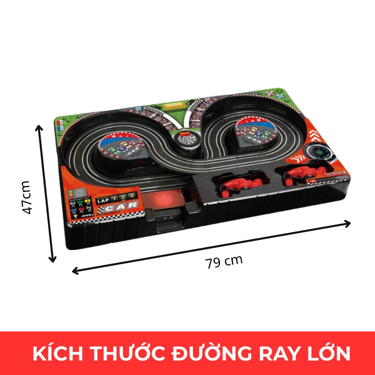 Bộ Đồ Chơi Slot Car Đường Đua Vô Cực Siêu Tốc Độ VECTO VT115-1