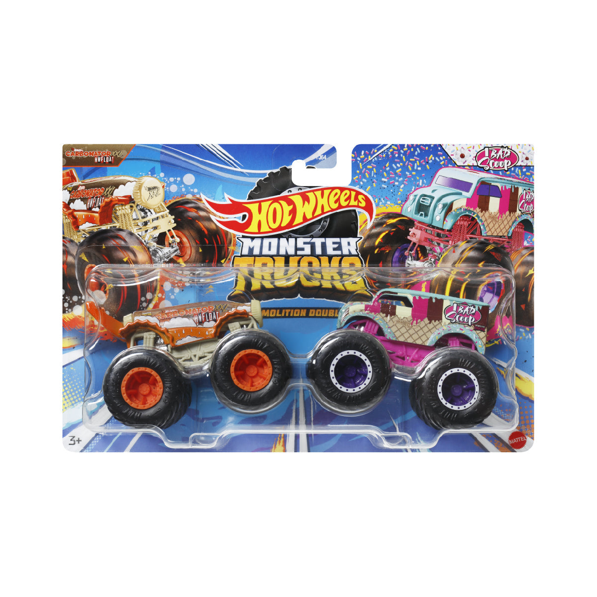 Bộ Đôi Siêu Xe Tải Rootbeer Float Hot Wheels MONSTER TRUCKS FYJ64
