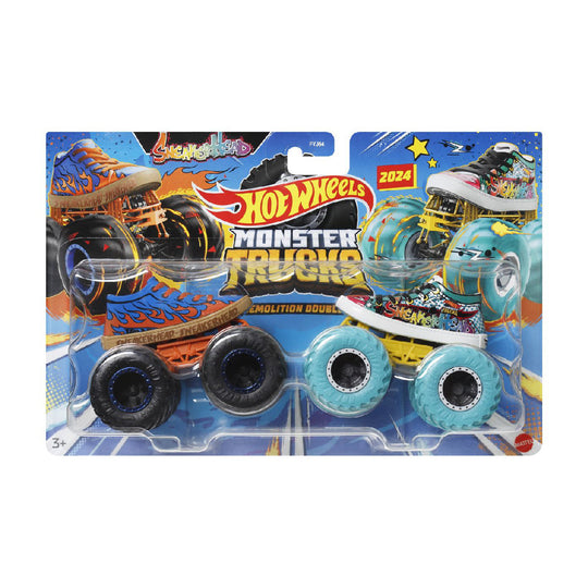 Bộ Đôi Siêu Xe Tải Skate Hot Wheels MONSTER TRUCKS FYJ64