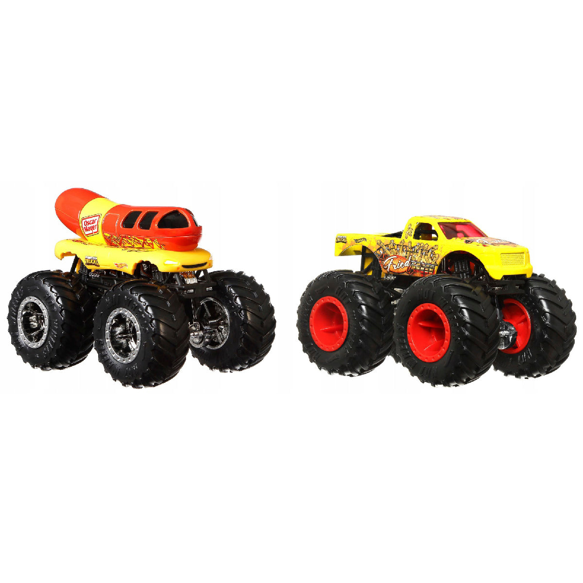 Đồ Chơi Bộ đôi Monster Trucks - Siêu xe tải Food Hot Wheels HWN64