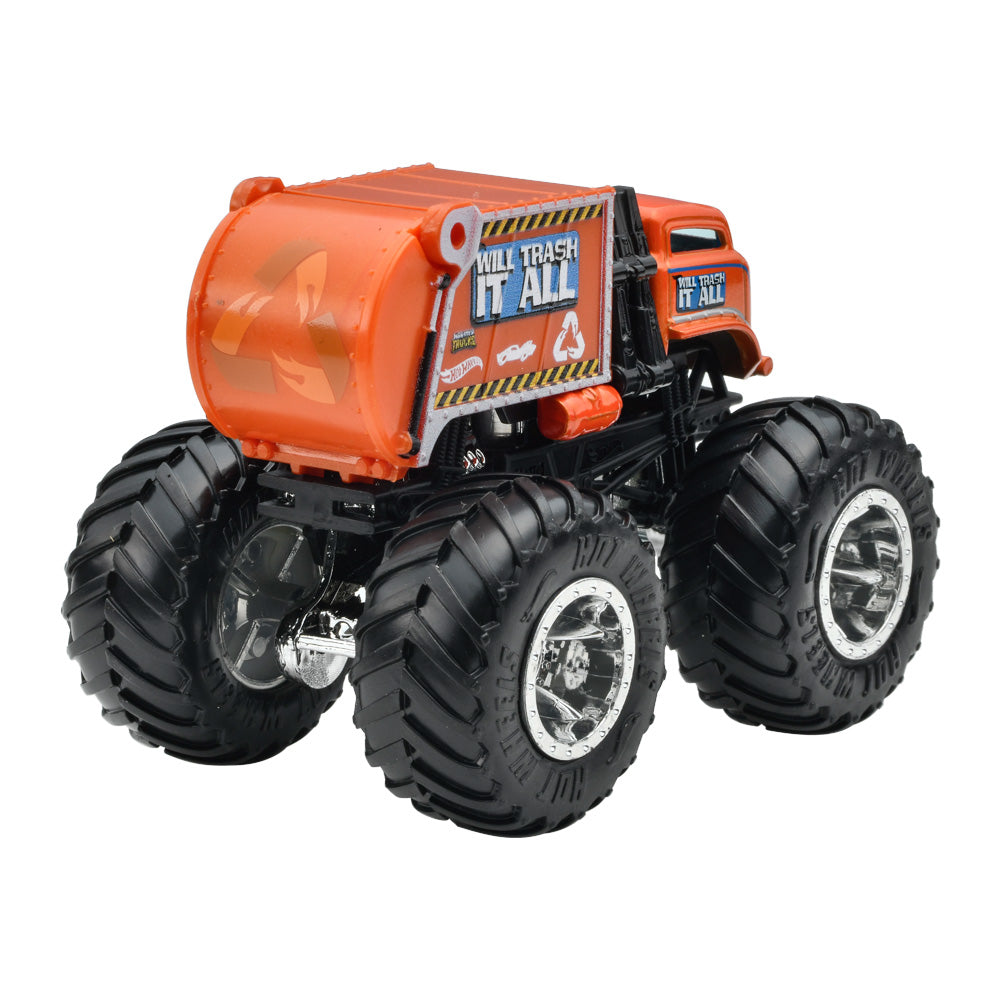 Bộ Đôi Monster Trucks - Siêu Xe Tải Công Trình Hot Wheels FYJ64