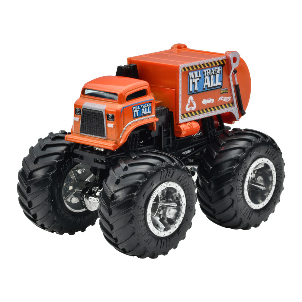 Bộ Đôi Monster Trucks - Siêu Xe Tải Công Trình Hot Wheels FYJ64