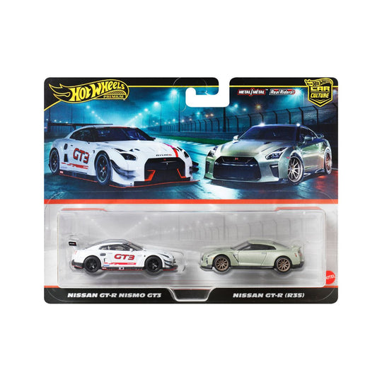 Đồ Chơi Bộ Đôi Siêu Xe Premiums Nissan GT-R HOT WHEELS JBL05/HBL96