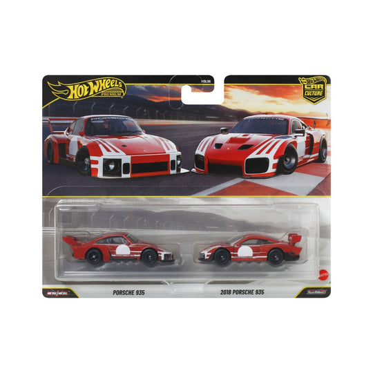 Đồ Chơi Bộ Đôi Siêu Xe Premiums Porsche 935 HOT WHEELS JHW51/HBL96