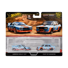 Bộ Đôi Siêu Xe Premium Lancia Rally 037/ Fiat 131 Abarth HOT WHEELS HBL96