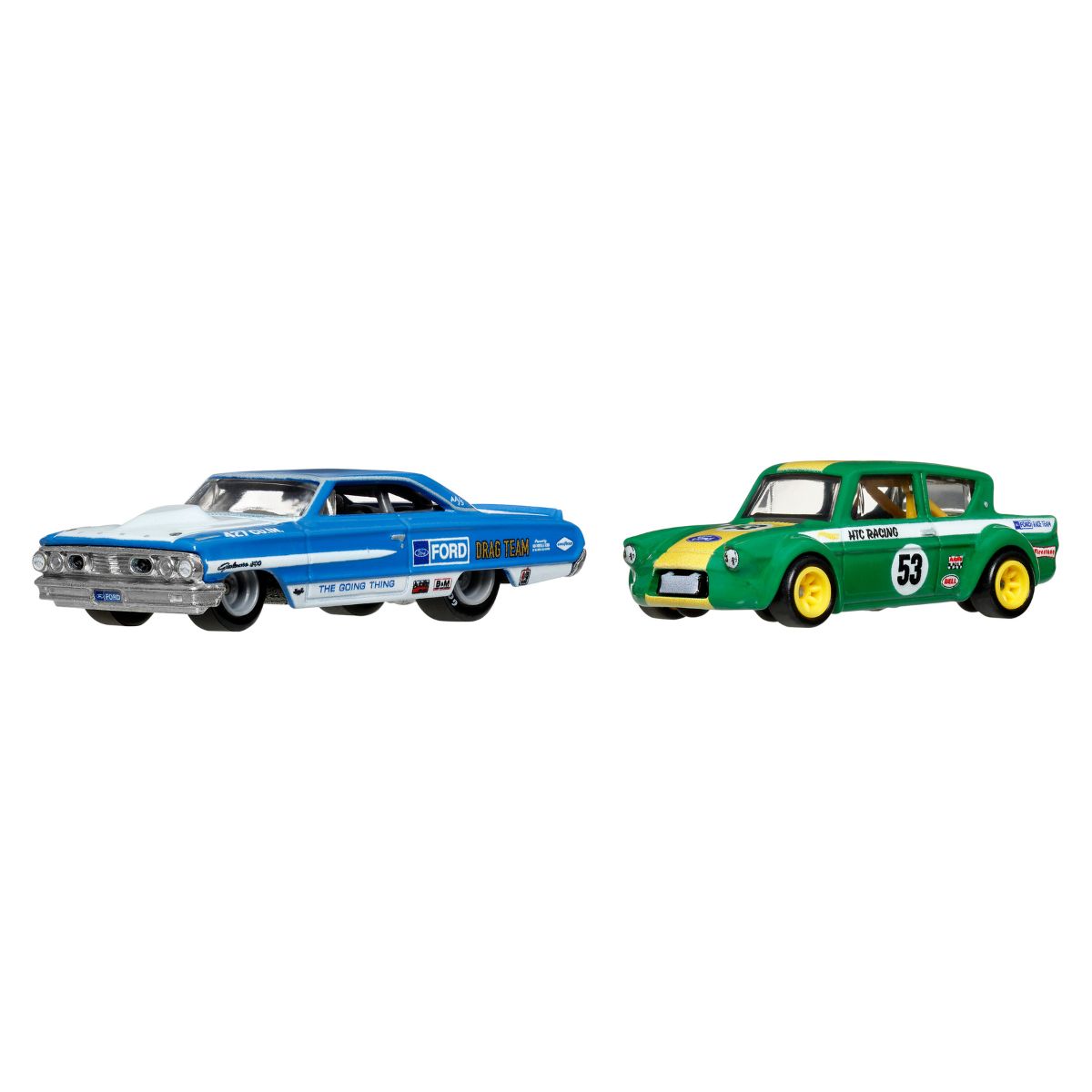 Đồ Chơi Bộ Đôi Siêu Xe Premiums 67 Ford Anglia Racer HOT WHEELS JHW50/HBL96