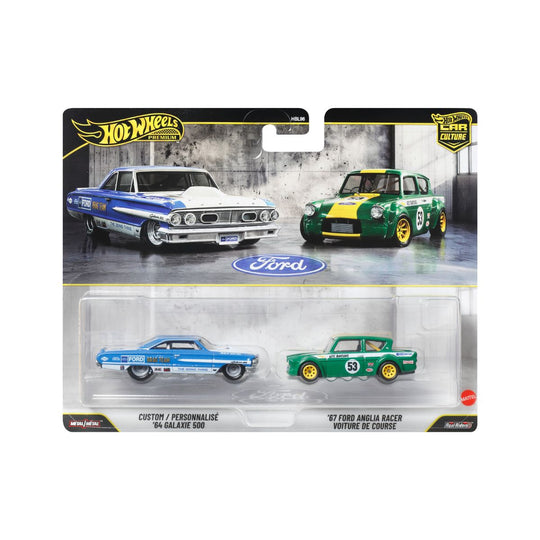 Đồ Chơi Bộ Đôi Siêu Xe Premiums 67 Ford Anglia Racer HOT WHEELS JHW50/HBL96