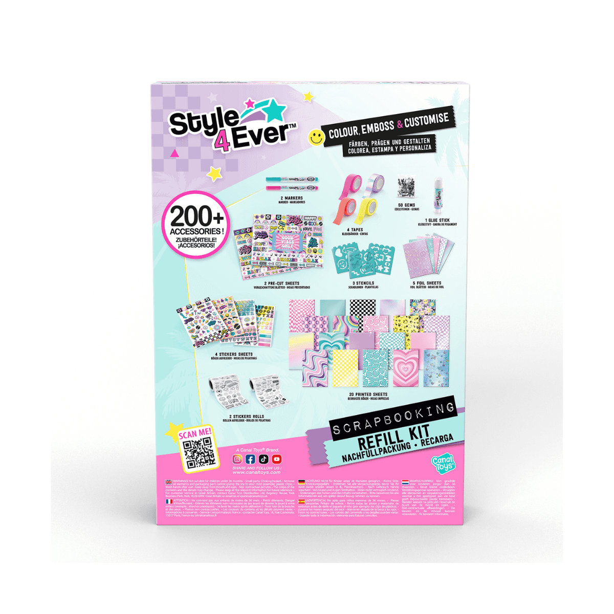 Bộ Dụng Cụ Trang Trí Sổ 3 Trong 1 Refill Kit STYLE4EVER OFG283