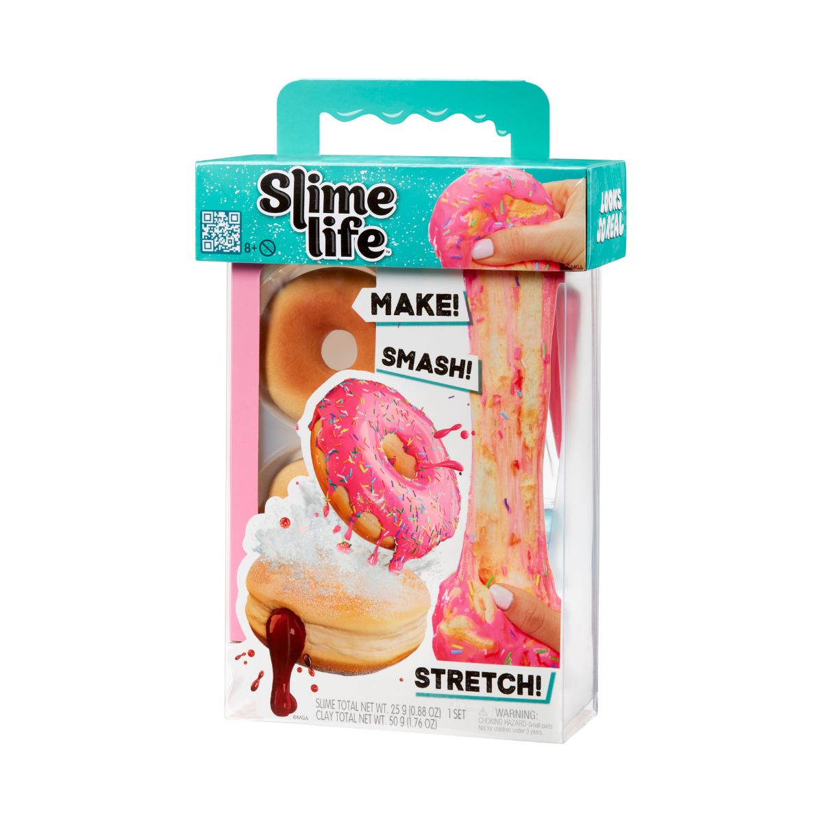 Đồ Chơi Bộ Làm Bánh Donut Slime – Kem Hồng & Nhân Mứt Dâu SLIME LIFE 545187-C