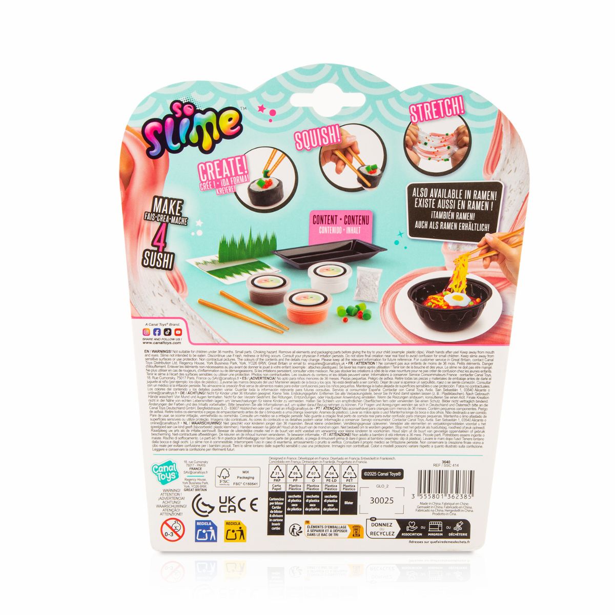 Đồ Chơi Bộ Làm Slime Sushi Sáng Tạo STYLE4EVER SSC414