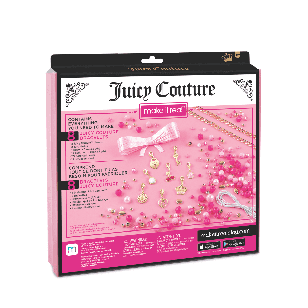 Bộ Làm Vòng Tay Juicy Couture Hồng Điệu Đà MAKE IT REAL 4413MIR
