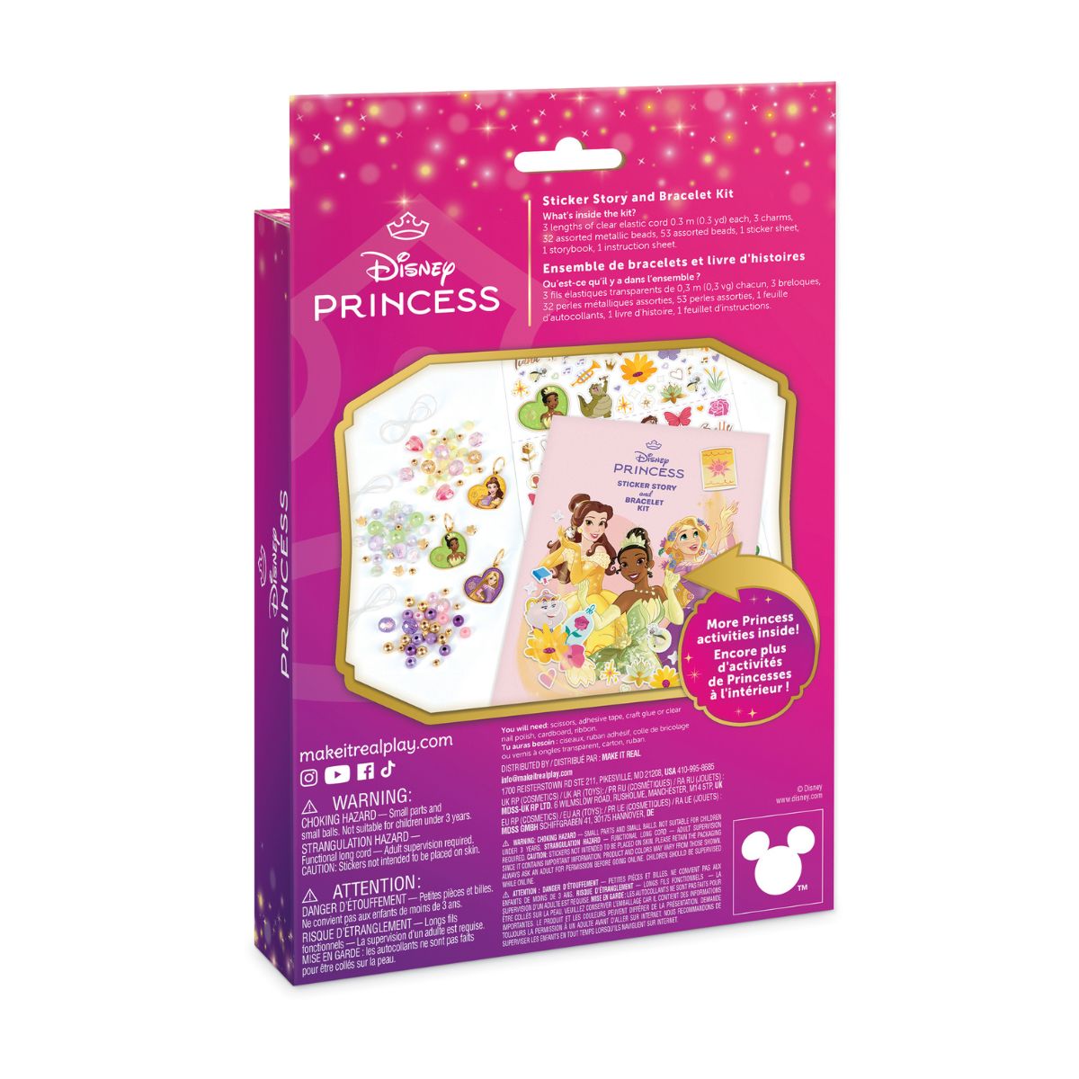 Đồ Chơi Bộ Làm Vòng Tay Sáng Tạo Công Chúa Disney MAKE IT REAL 4233MIR