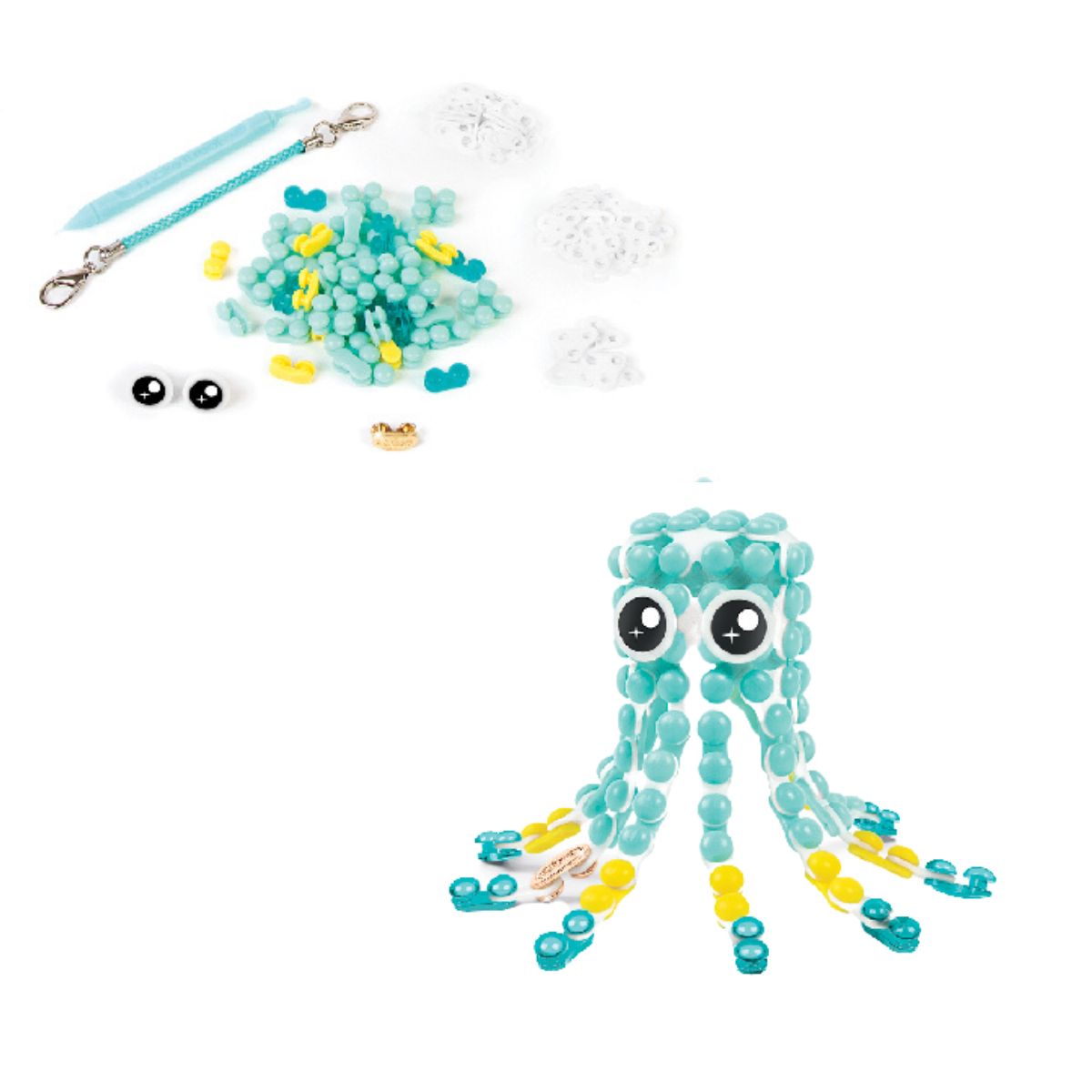 Bộ Làm Vòng Tay Tình Bạn Và Thú Cưng LinXo Bạch Tuộc Xanh Make It Real 6101MIR