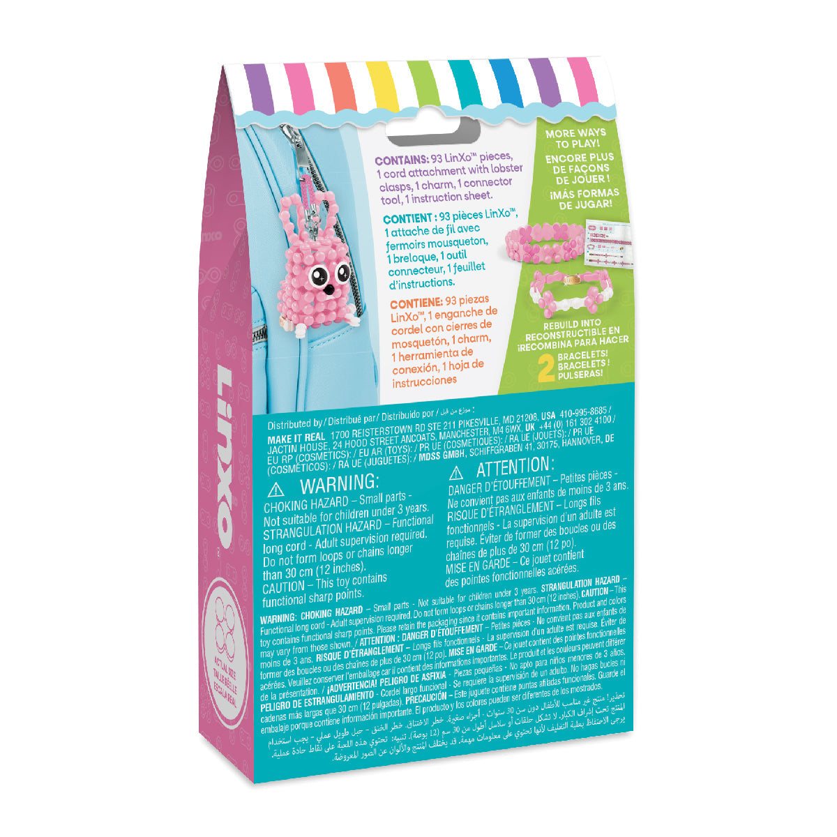 Bộ Làm Vòng Tay Tình Bạn Và Thú Cưng LinXo Thỏ Con Make It Real 6101MIR