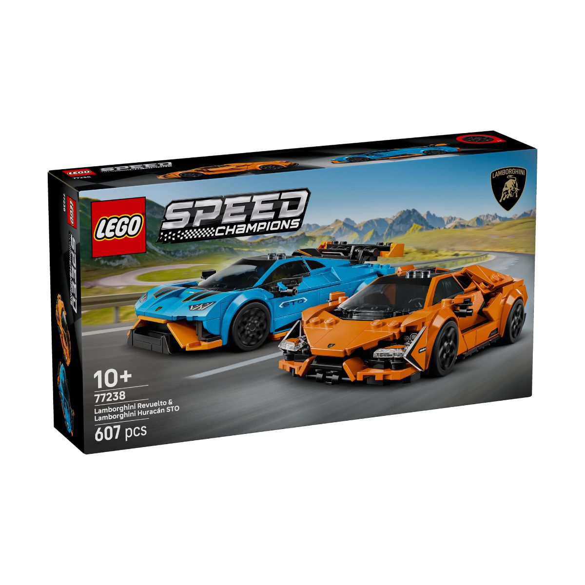 Đồ Chơi Bộ Lắp Ráp Bộ Đôi Siêu Xe Lamborghini Revuelto Và Huracán LEGO SPEED CHAMPIONS 77238 (607 chi tiết)