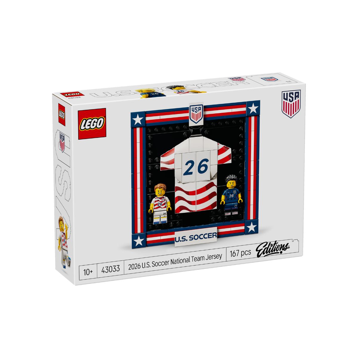Đồ Chơi Bộ Lắp Ráp Tranh Treo Tường Áo Đấu Đội Tuyển Bóng Đá Mỹ 2026 LEGO EDITIONS SPORTS 43033