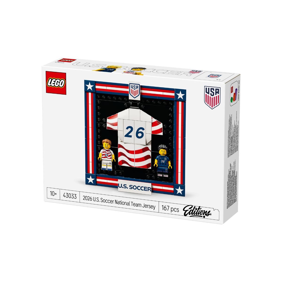 Đồ Chơi Bộ Lắp Ráp Tranh Treo Tường Áo Đấu Đội Tuyển Bóng Đá Mỹ 2026 LEGO EDITIONS SPORTS 43033