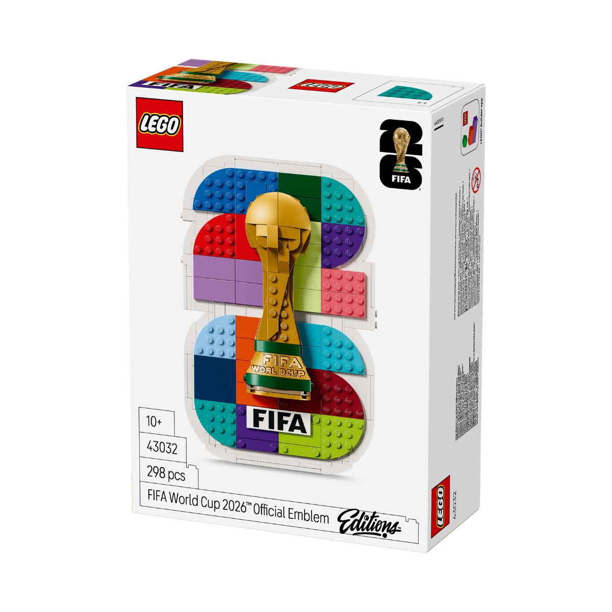 Đồ Chơi Bộ Lắp Ráp Tranh Treo Tường Biểu Tượng FIFA World Cup™ 2026 LEGO EDITIONS SPORTS 43032 (298 Chi Tiết)
