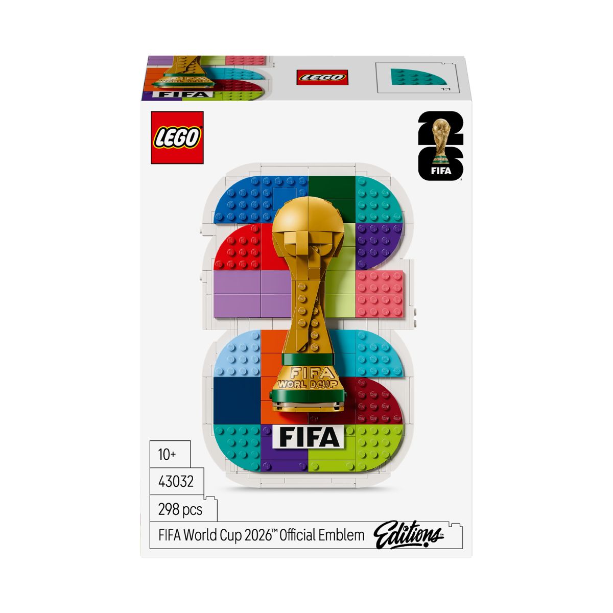 Đồ Chơi Bộ Lắp Ráp Tranh Treo Tường Biểu Tượng FIFA World Cup™ 2026 LEGO EDITIONS SPORTS 43032 (298 Chi Tiết)