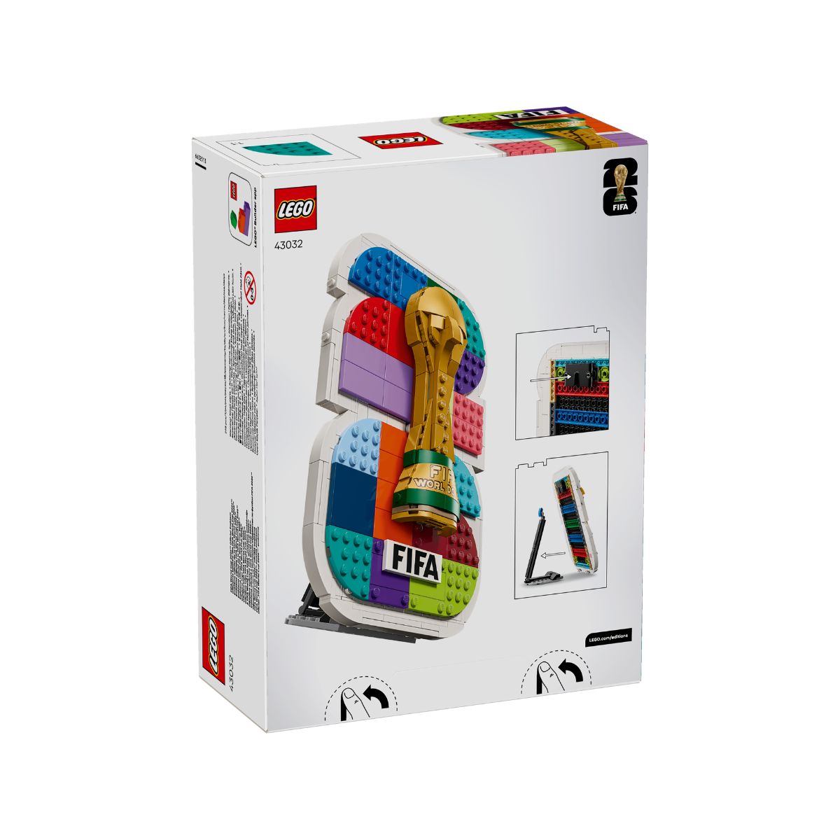 Đồ Chơi Bộ Lắp Ráp Tranh Treo Tường Biểu Tượng FIFA World Cup™ 2026 LEGO EDITIONS SPORTS 43032 (298 Chi Tiết)