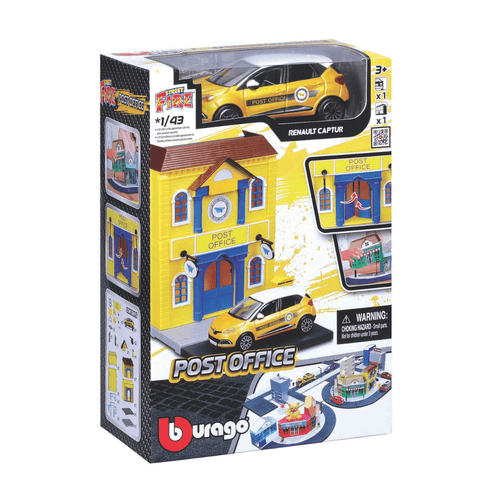 bo-mo-hinh-bburago-city-bo-mo-hinh-buu-dien-va-xe-bburago-renault-captur-maisto-31512-mt31500