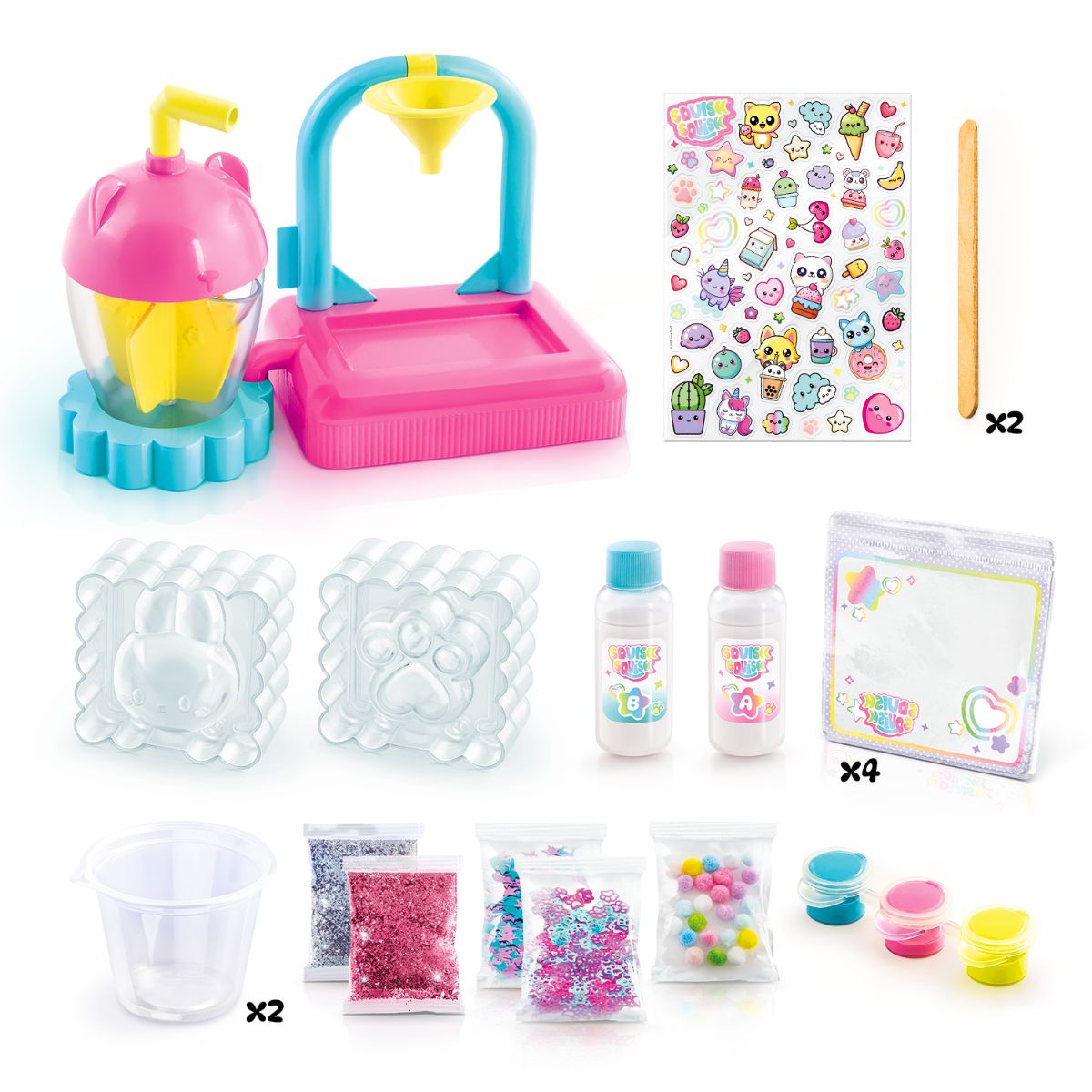 Đồ Chơi Bộ Nhà Máy Làm Squishy Đáng Yêu STYLE4EVER SQI001