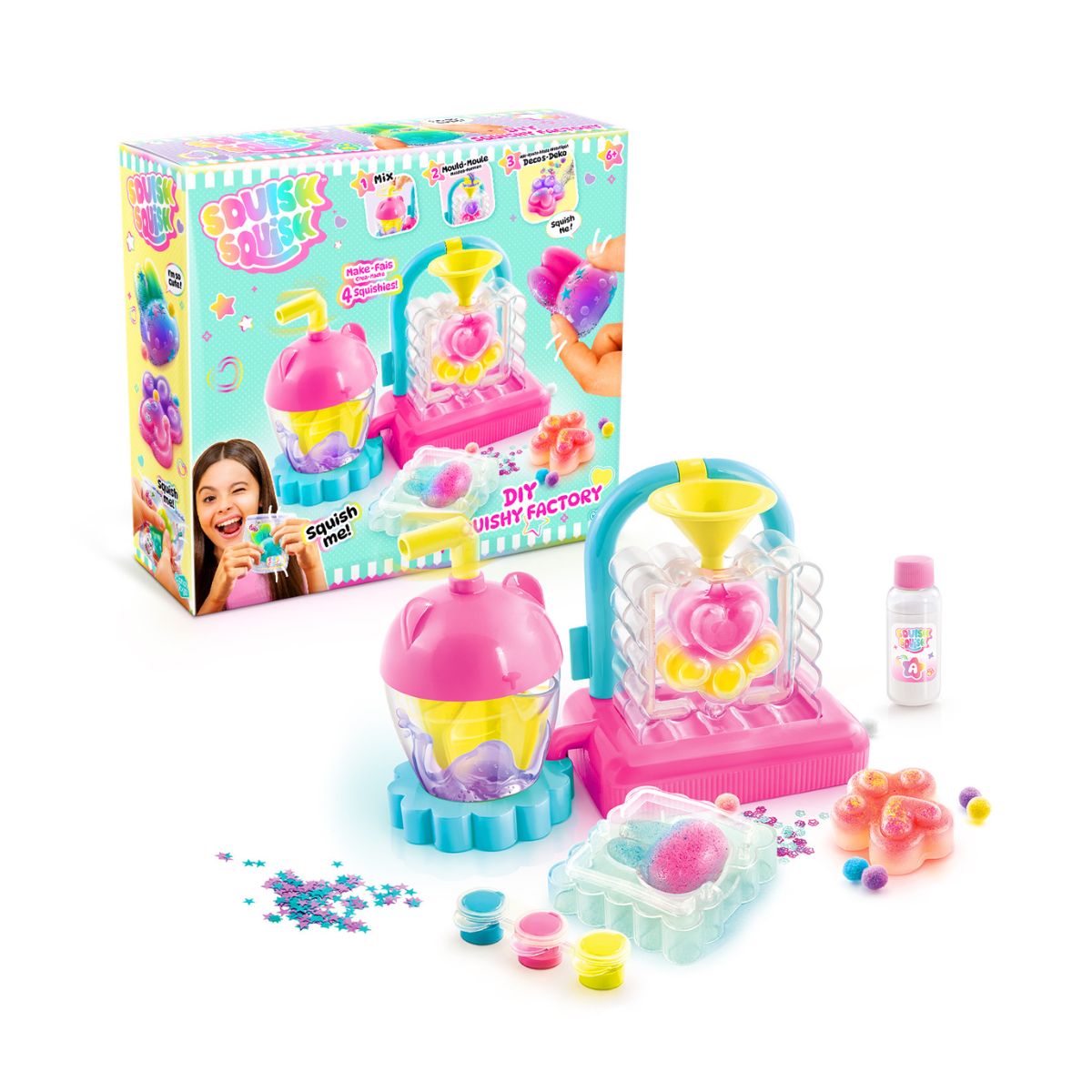 Đồ Chơi Bộ Nhà Máy Làm Squishy Đáng Yêu STYLE4EVER SQI001