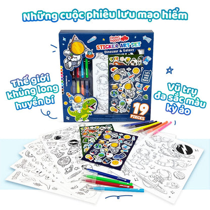 bo-sticker-nghe-thuat-va-but-marker-dinosaur-and-galaxy-cleverhippo-ss02-02