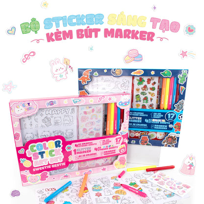 bo-sticker-trang-tri-va-but-marker-sweetie-bestie-cleverhippo-ss03-011