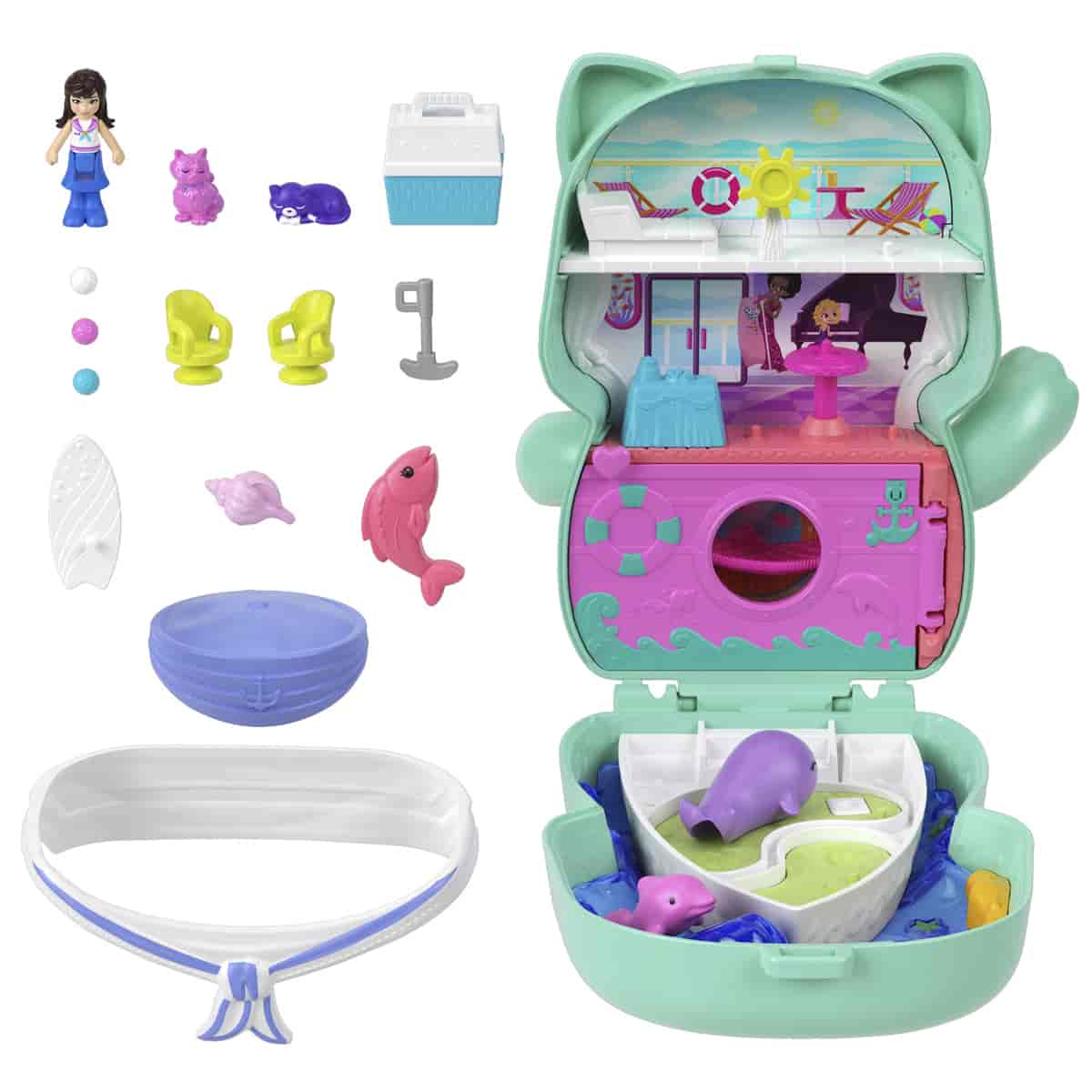 Đồ Chơi Bộ Sưu Tập Polly Pocket Và Cuộc Phiêu Lưu Biển Cả Của Kitty POLLY POCKET JFG56