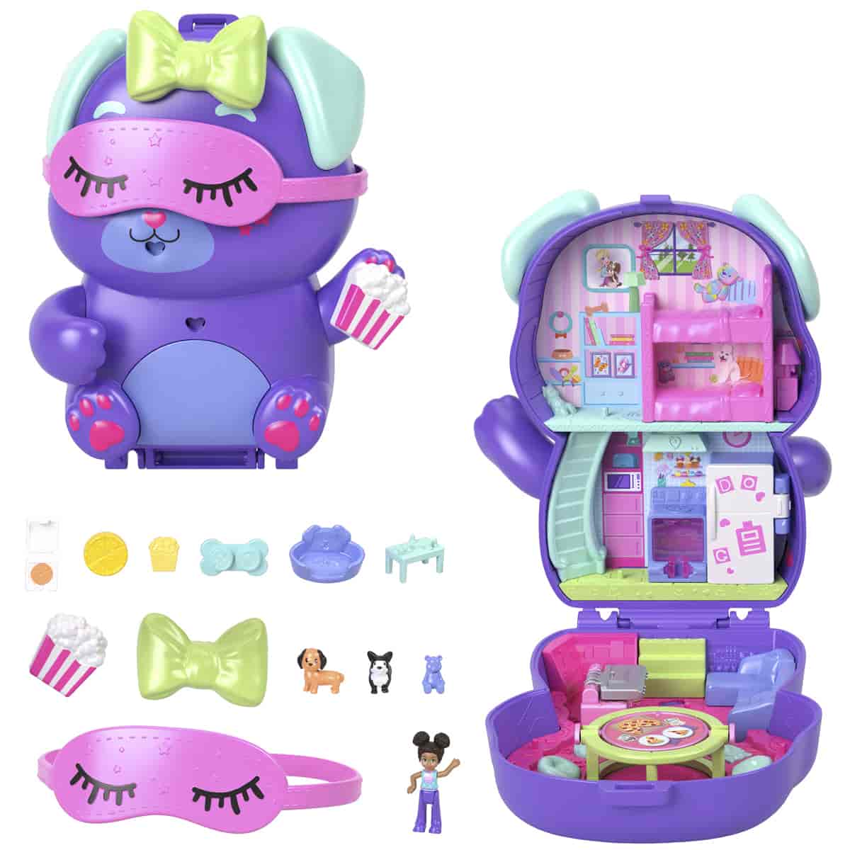 Đồ Chơi Bộ Sưu Tập Polly Pocket Và Đêm Mộng Mơ Của Cún Yêu POLLY POCKET JFG56