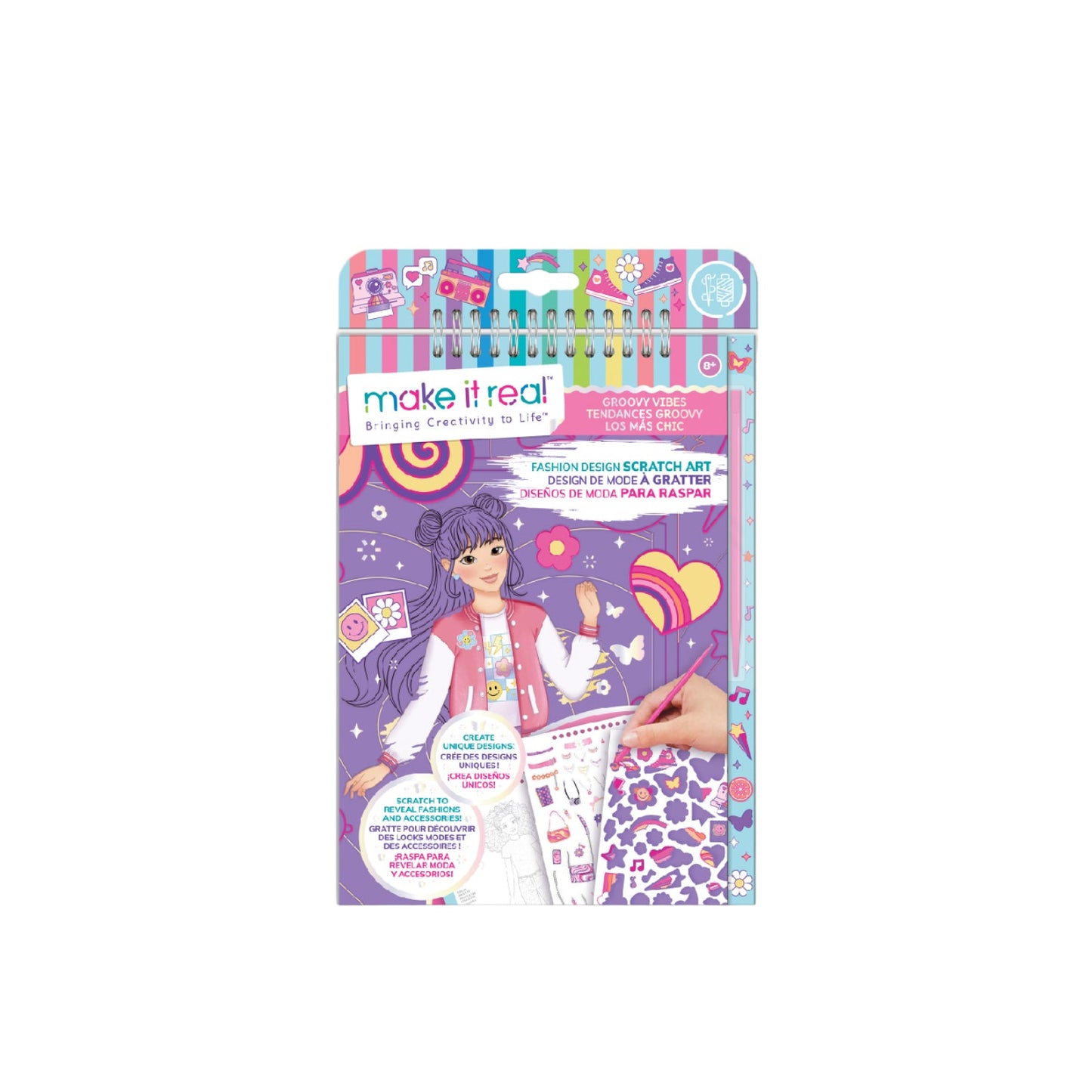 Bộ Thiết Kế Thời Trang Dạng Scratch Phong Cách Groovy Vibes 3C4G 3C4G3211