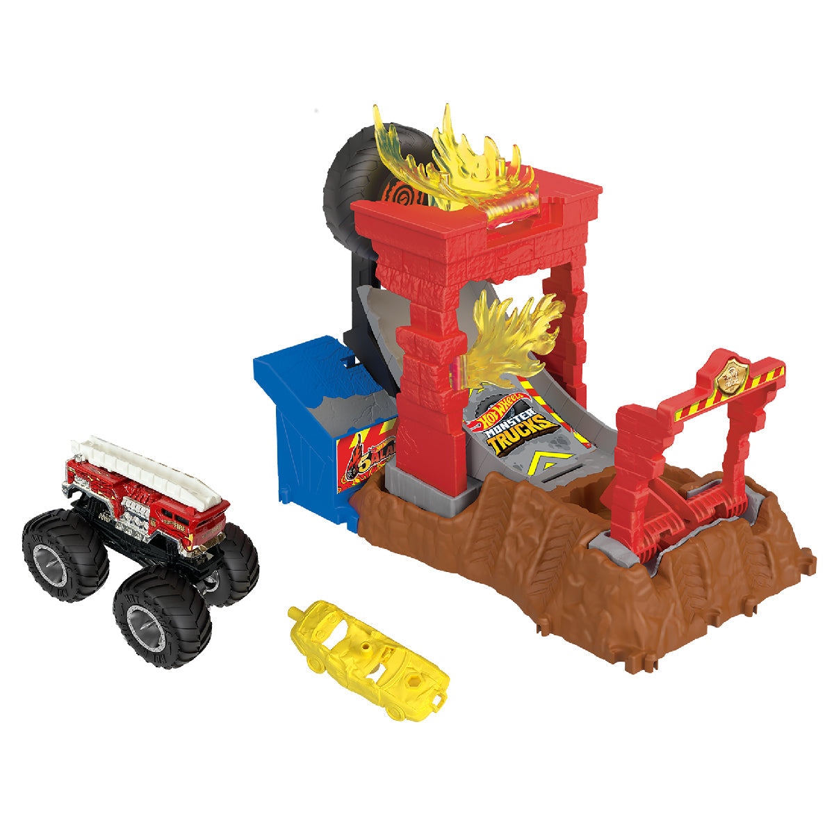 Bộ Thử Thách Monster Trucks - Chinh Phục Vòng Lửa Hot Wheels HNB87