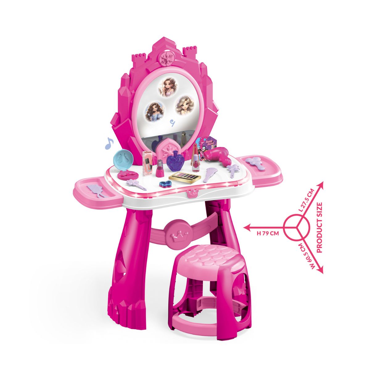 Bộ Trang Điểm Công Chúa Kèm Ghế Ngồi SWEET HEART SH35993