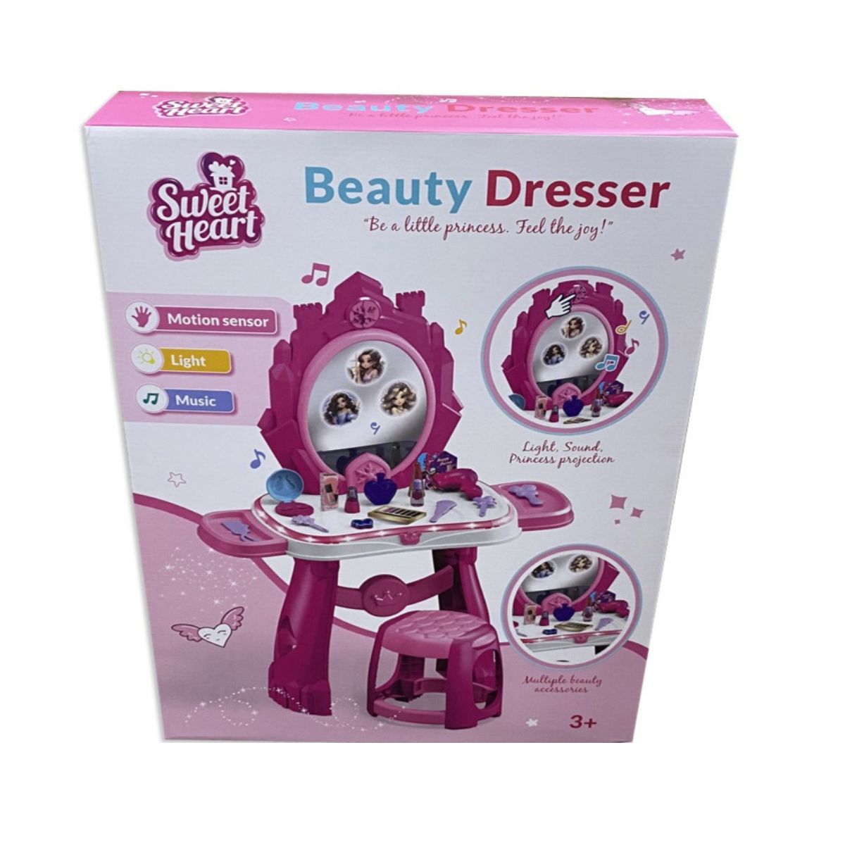 Bộ Trang Điểm Công Chúa Kèm Ghế Ngồi SWEET HEART SH35993