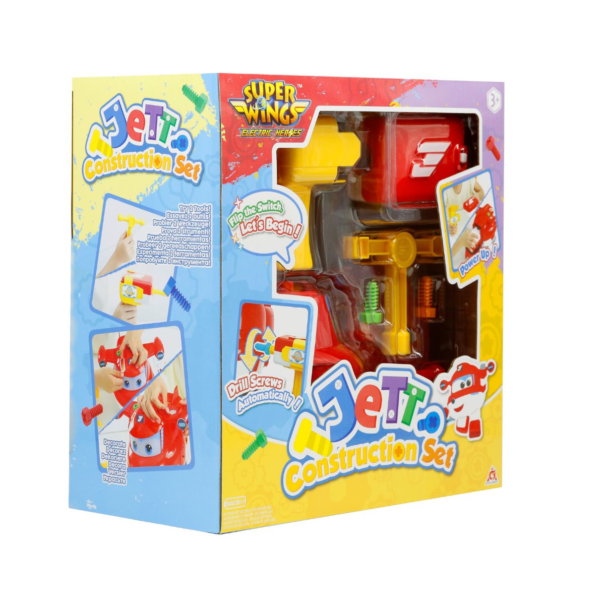 Bộ Trò Chơi Lắp Ráp Máy Bay Đi Kèm Dụng Cụ Jett Tia Chớp SUPERWINGS EU780410